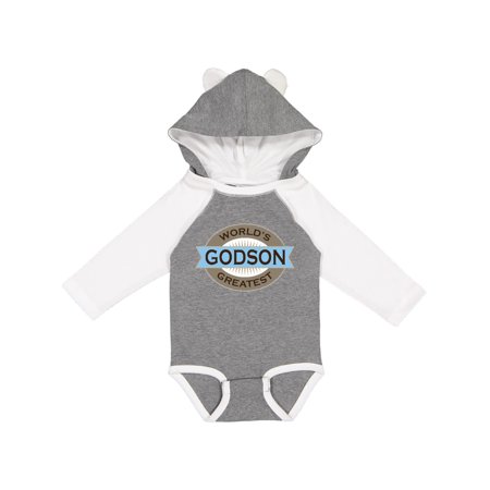 

Inktastic Godson (Worlds Greatest) Gift Baby Boy Long Sleeve Bodysuit