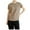 Khaki3, variant on SHTXOZHI Workout Tops for Women Short Sleeve Crewneck Yoga Running Shirts Summer Solid Color Basic Tees