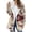 Coffee, variant on Uaswgudfs Women's Color Block Flannel Hooded Coat, Long Sleeve Knee-Length Zippered Outerwear - Warm Winter Fashion Jacket Brown L