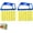 Blue 2pcs, variant on 7 Finger Blind Cleaner Duster Tool, Washable Microfiber Window Blinds Cleaning Brush for Venetian, Wood Shutters, Air Conditioner Vents, and Car Detailing (Blue+Yellow)