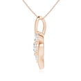 thumbnail image 2 of ANGARA Lab Grown Diamond Pendant with Twisted Bale for Women in 14K Rose Gold (Size-5.9mm| Color-F-G| Clarity-VS) | April Birthstone, Anniversary, Jewelry Gift for Women | Lab-Grown Diamond Necklace, 2 of 8