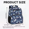 thumbnail image 7 of Jeiento Blue Shark Lightweight 13.5" Preschool Backpack, Toddler Bookbag with Multiple Storage Pockets, Kids School Bag for Boys 2-6 Years, 7 of 7