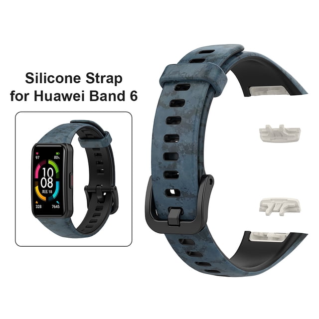 Correa de silicona suave para reloj inteligente Huawei Band 6 ProHonor Likrtyny Band 6 Honor Band 6 pulsera ajustable de leopardo