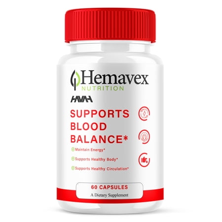Hemavex Gluco Capsules, Hema Vex Blood Support Supplement (60 Capsules)