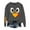 Dark Gray, variant on Women's Thanksgiving Turkey Print Funny Gobble Turkey Sweatshirt Crew Neck Casual Fashion Tee Shirts Orange L