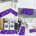 thumbnail image 5 of Halloween Purple Spider Web Pattern Kitchen Rugs Sets Of 2,Anti Fatigue Kitchen Mat Rugs Non Slip Washable,Decorative Kitchen Floor Mats for Kitchen,Sink,Laundry,17"x30"+17"x47", 5 of 7