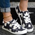 thumbnail image 2 of YOUYEDIAN Sneakers for Women Casual Strap Design Slip On Versatile Floral Print Flats Fashion Round Toe Comfy Soft Canvas Shoes, 2 of 5
