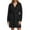 Black, variant on Plush Robes for Women Soft for Kimono Robe with Shawl Collar Home Loungewear Sleepwear Cozy Warm Bathrobe XXL