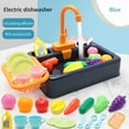 thumbnail image 2 of HUMJUSE Electric Kitchen Sink Toys, Children Electric Dishwasher Playing Toy, Kids Role Play Kitchen Sink with Running Water, Preschool Education Pretend Role Play Toys for Boys Girls, 2 of 6