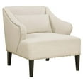 thumbnail image 1 of PRI Celine Flour Accent Arm Chair in White, 1 of 3