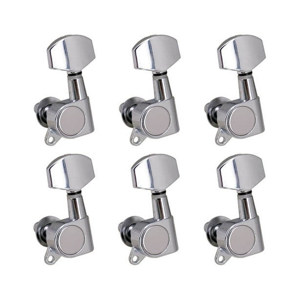 Inteprter 6 piezas clavijas de afinación cabezas de máquina perillas de guitarra para reemplazar el tipo 1 Artesanía Typ 3 Inteprter HA060584-03