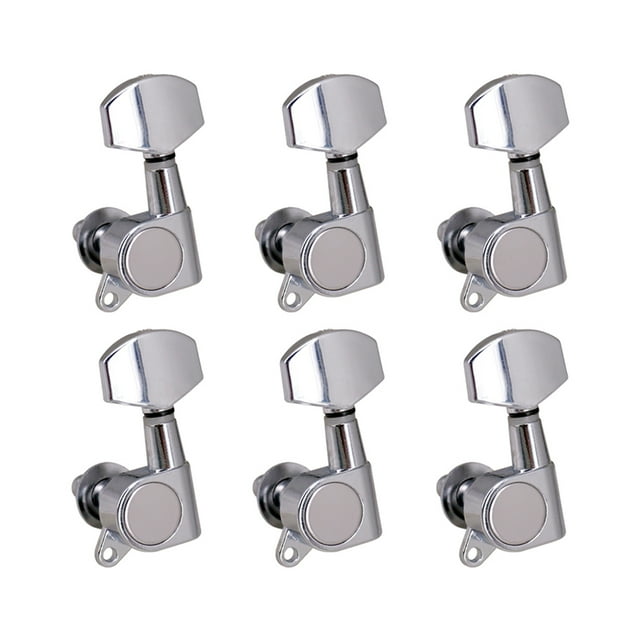 6 Pieces Guitars Tuning Pegs Professional Tuner Knob Adjusting Button Music Instrument Fitting Sealed Guitar Knobs for Replace Type 3