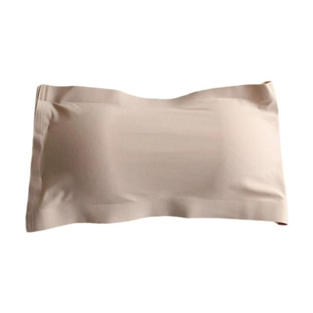 Top de tubo sin tirantes para mujer, ligero, bandeau, para traje de baño, gimnasio en casa, deportes, mujer Color de la piel