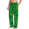 thumbnail image 2 of Uemuo St Patrick's Day5 Pattern Men's Wide Leg Palazzo Lounge Pants with Pockets Light Weight Loose Comfy Casual Pajama Pants-XX-Large, 2 of 9