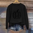 thumbnail image 5 of ZunFeo Womens Black Pumpkin Graphic Fall Sweatshirt Crew Neck Long Sleeve Pullover for Hall-oween Thanksgiving,Size S, 5 of 6