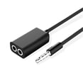 thumbnail image 4 of Cable divisor de audio Yotijar 3.5mm a Adaptador de Enchufe Doble Auxiliar de 4 Polos, 4 of 10