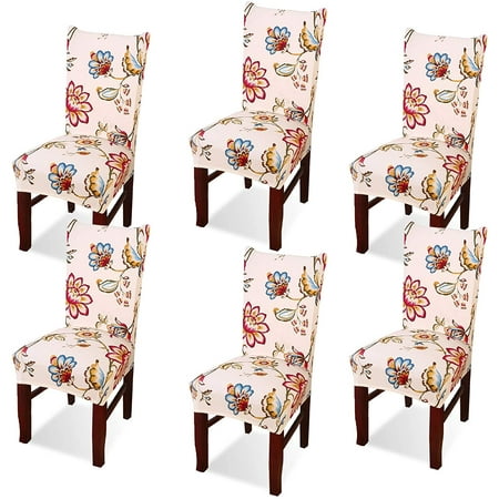 6 Pack Dining Chair Covers Lotus Armless Slipcover For Room Fl Kitchen Cover Set Of Washable Parson Protector Canada 6 Pack Dining Chair Covers Lotus, Dining Room Slipcovers Armless Chairs