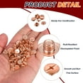 thumbnail image 3 of Uxcell M5 Chicago Screw Rivets 110 Sets Tornillos de unión metálicos para manualidades en cuero, cobre, 3 of 6