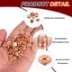 thumbnail image 3 of Uxcell M5 Chicago Screw Rivets 110 Sets Tornillos de unión metálicos para manualidades en cuero, cobre, 3 of 6