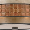 thumbnail image 6 of Quoizel MC842CRC Laguna Mica Drum Pendant Lighting, 3-Light, 180 Watts, Renaissance Copper (7" H x 16" W), 6 of 8