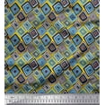 thumbnail image 1 of Soimoi Cotton Voile Fabric Square Geometric Decor Fabric Printed Yard 56 Inch Wide, 1 of 3