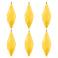 thumbnail image 5 of Vickerman 8" Yellow Shiny Swirl Finial Ornament, Pack of 6, 5 of 6