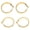 Gold, variant on Wide Gold Plating Hoop Earrings for Women,Sterling Silver Hoop Earrings Large Hypoallergenic Lightweight 30/50mm 2 Pairs