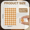 thumbnail image 2 of Uxcell 432Pcs Hole Cover Stickers, Dia. 21mm/0.8" Screw Cover Caps Self-Adhesive Wood Stickers for Dustproof Decoration Furniture Cabinet Wardrobe Desk, Orange Wood, 2 of 6