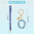 thumbnail image 2 of Llavero de Letra Inicial para Mujeres, Llavero de Alfabeto O con Rhinestone, Encanto de Llavero Brillante con Corazón para Accesorios de Mochila, Bolso, Llave de Coche, Lanyard, Azul, 2 of 7