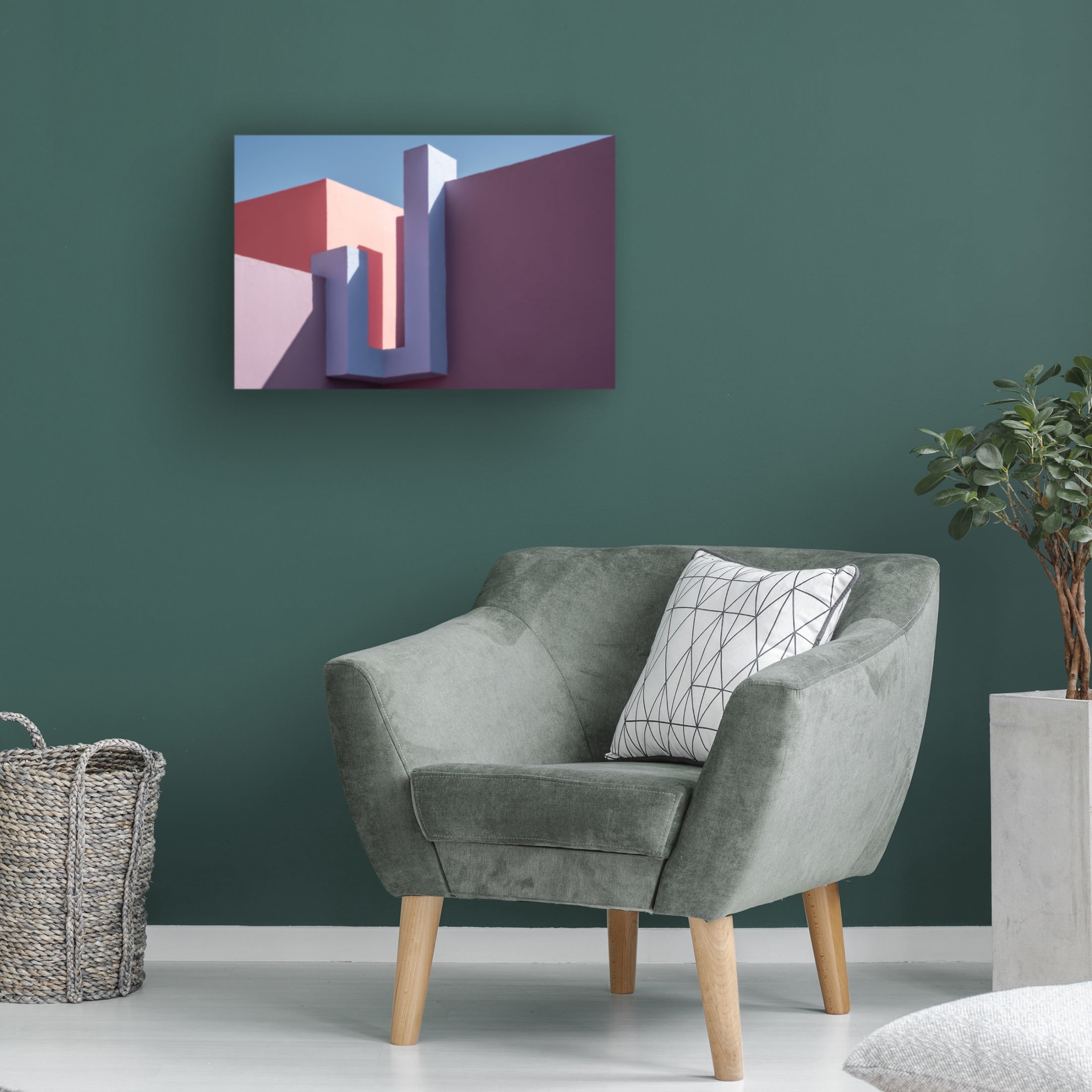 Trademark Fine Art Linda Wride Muralla Roja 4 Canvas Wall Art