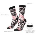 thumbnail image 4 of Cauagu Black Snake Print Crew Socks for Women and Men,Adult Athletic Running Socks 1-Pair Sports Socks Work Gear Socks with Moisture Wicking, 4 of 6