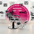 thumbnail image 4 of Sillon de Barberia Vanlig Bergamo Premier Mega Reforzado Color Plateado Redondo, 4 of 7