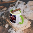 thumbnail image 5 of 3dRose, United Kingdom Flag , 11oz Two-Tone Green Mug, 5 of 7