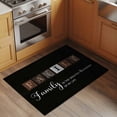 thumbnail image 2 of 2x3 Ft Entryway Area Rug, Black Kitchen Rug Runner Washable Floor Mat, Farmhouse Country Vintage Wooden Grain Plaid Non Slip Indoor Door Mat Throw Carpet for Bathroom Living Room Bedroom, 2 of 8
