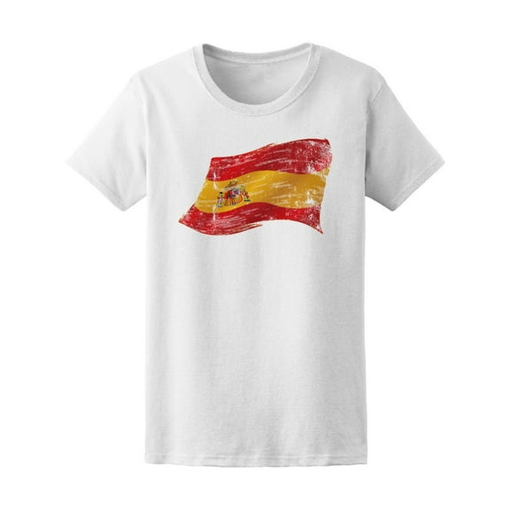 Spanish Flag Grunge T-Shirt Men -Image by Shutterstock, Male 3X-Large