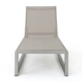 thumbnail image 4 of GDF Studio Camdyn Outdoor Mesh and Aluminum Adjustable Chaise Lounges, Set of 4, Silver and Gray, 4 of 8