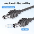 thumbnail image 4 of Cable de alimentación DC STARGEAR para Starlink Mini, 5 m, impermeable, gris, 4 of 6