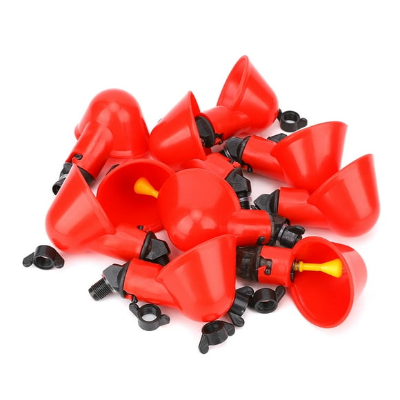 Chicken Water Drinker,10Pcs Plastic Automatic Poultry Chicken Drinking Dispenser Automatic Water Dispenser Breakthrough Technology