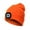 Orange, variant on Viworld Unisex Kintted Hat with Led Light Autumn Winter Warm Beanie Cap Outdoor Flashlight Lamp for Camping Hiking Walking Fishing Running