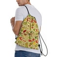 thumbnail image 4 of Yiaed Fruits And Vegetables Print Drawstring Bags Drawstring Backpack Bulk String Back Pack Gym Sport Bag-Medium, 4 of 5