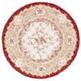 thumbnail image 2 of Safavieh Chelsea Zoja Geometric Area Rug, Ivory/Burgundy, 8' x 8' Round, 2 of 11