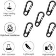 thumbnail image 4 of Mini Carabiner Clip, 5 Pieces Mini Carabiner Clip, Spring Carabiner Hook Keychain Clasps, Mini Carabiner Clips, for Camping, Hiking, 4 of 5
