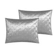 thumbnail image 2 of Posh Living Safiya Velvet 3pc Full/Queen Comforter Set Silver, 2 of 6