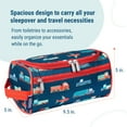 thumbnail image 4 of Wildkin Toiletry Bag for Boys, Girls, and Adults With Zippered Exterior Front Pocket, Interior Mesh Pocket (Transportation), 4 of 7