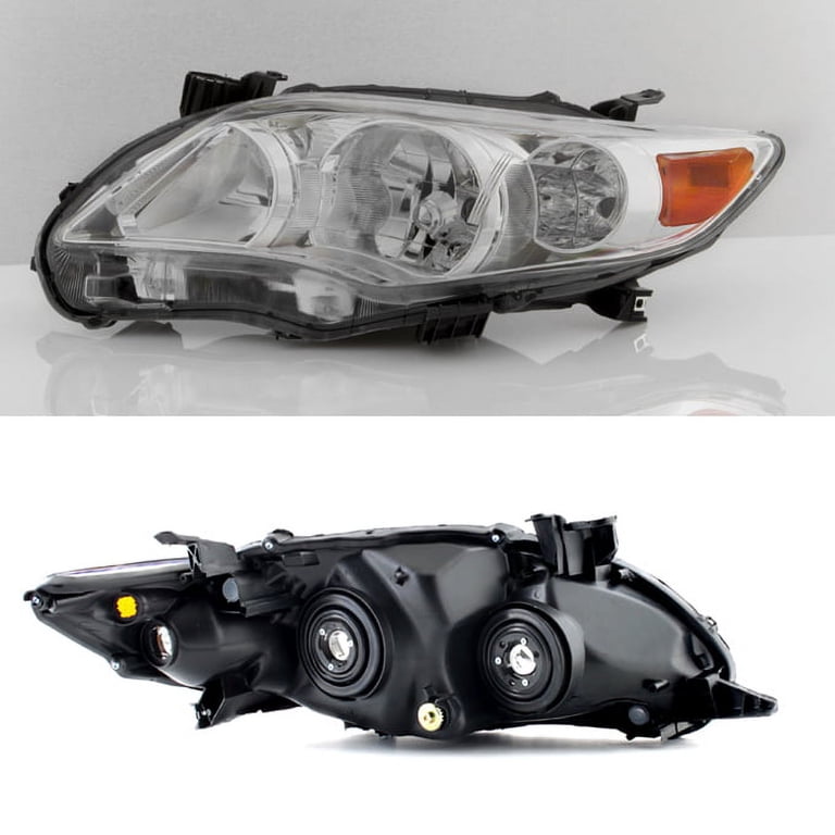 LED Headlights Assembly Clear For Toyota Corolla Clear Lens