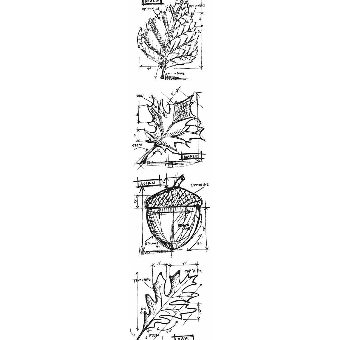 3 by 10 Stampers Anonymous MB-26 Tim Holtz Mini Blueprints Strip Cling Rubber Stamps Robot