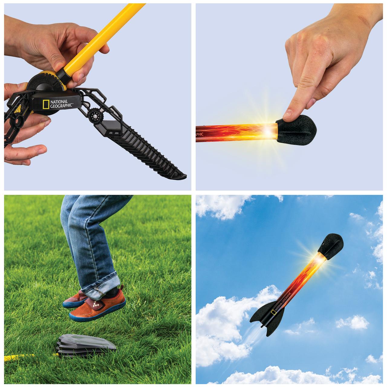 National Geographic Light Up Air Rockets Set photo 3