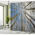 thumbnail image 5 of Ambesonne Scenery Shower Curtain, Clouds Morning Scene, 69"Wx84"L, Blue Brown, 5 of 5