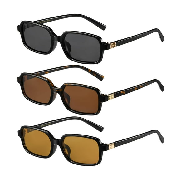 Gafas de sol MASDUN Polarizadas de Rectángulo Estrecho Retro Y2K de los 90