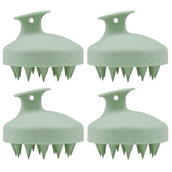 4-Piece Scalp Massager Handheld Shower Scalp Scrubber Dandruff Cleaning Brush